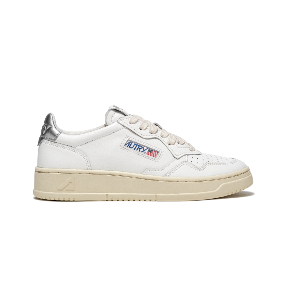 Autry Medalist Low | Blanco / Plata | LL05