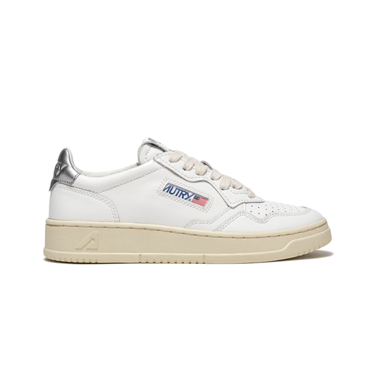 Autry Medalist Low | Blanco / Plata | LL05