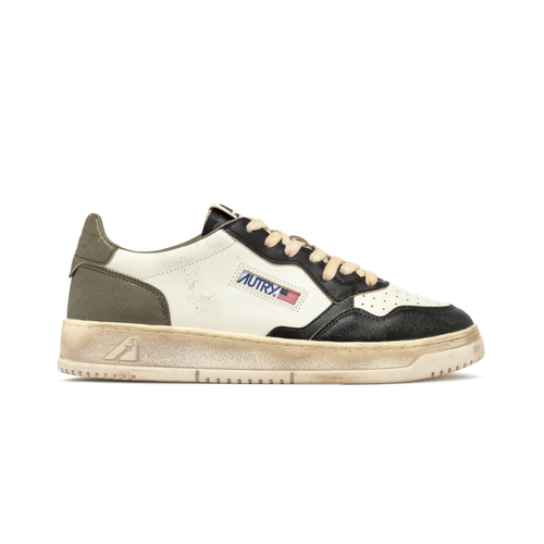 Autry Super Vintage Low | Blanco / Negro / Oliva | SV46